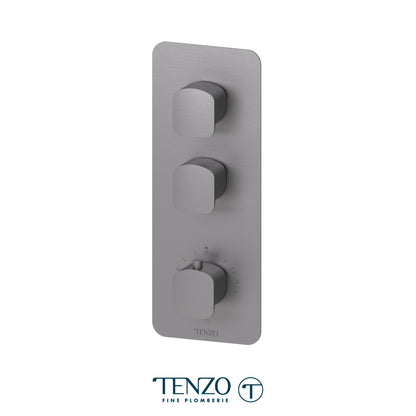 Tenzo Delano Extenza 2-Function Thermostatic High-Flow Shower Valve, Rough & Trim - DET42