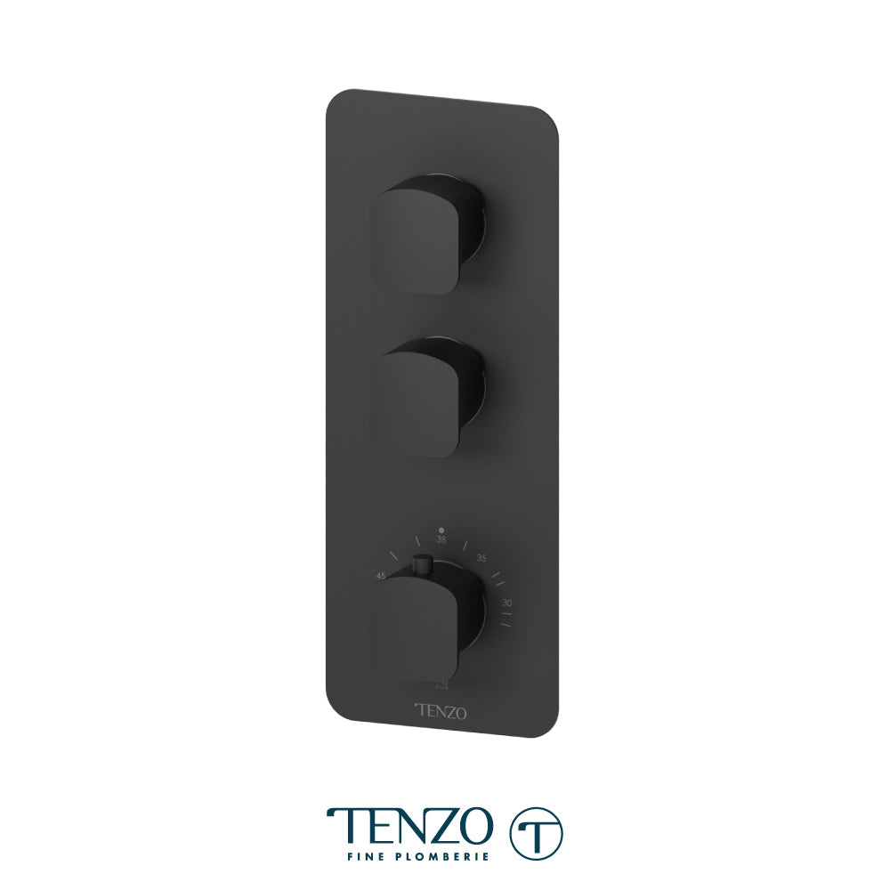 Tenzo Delano Extenza 2-Function Thermostatic High-Flow Shower Valve, Rough & Trim - DET42