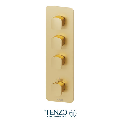 Tenzo Delano Extenza 3-Function Thermostatic High-Flow Shower Valve, Rough & Trim - DET43