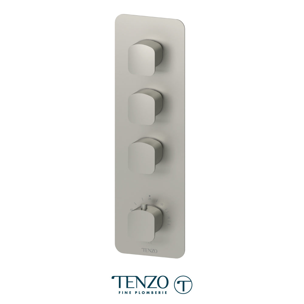Tenzo Delano Extenza 3-Function Thermostatic High-Flow Shower Valve, Rough & Trim - DET43