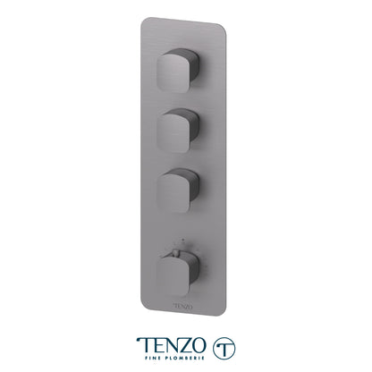 Tenzo Delano Extenza 3-Function Thermostatic High-Flow Shower Valve, Rough & Trim - DET43