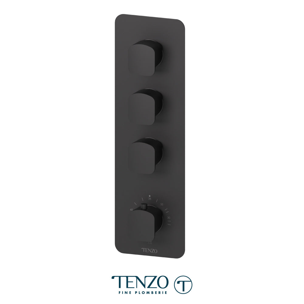 Tenzo Delano Extenza 3-Function Thermostatic High-Flow Shower Valve, Rough & Trim - DET43