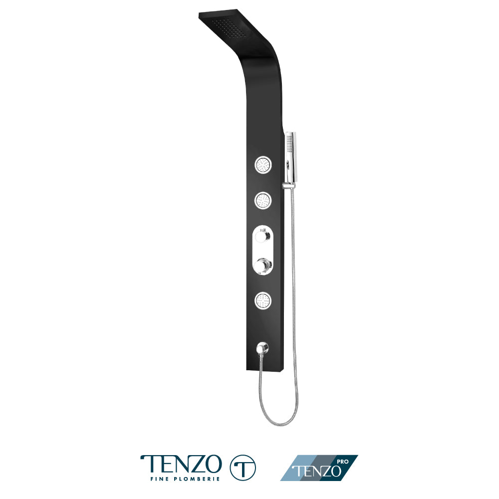 Tenzo Evolo 3-Function Pressure Balance Shower Column, Stainless Steel - ETZST-52
