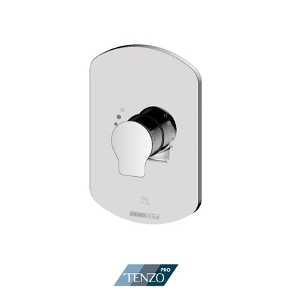 Tenzo Galia SMART-TRIM Pressure Balance Shower Valve Trim, Two Rotary Functions, Not Shared - F-GAPB22R