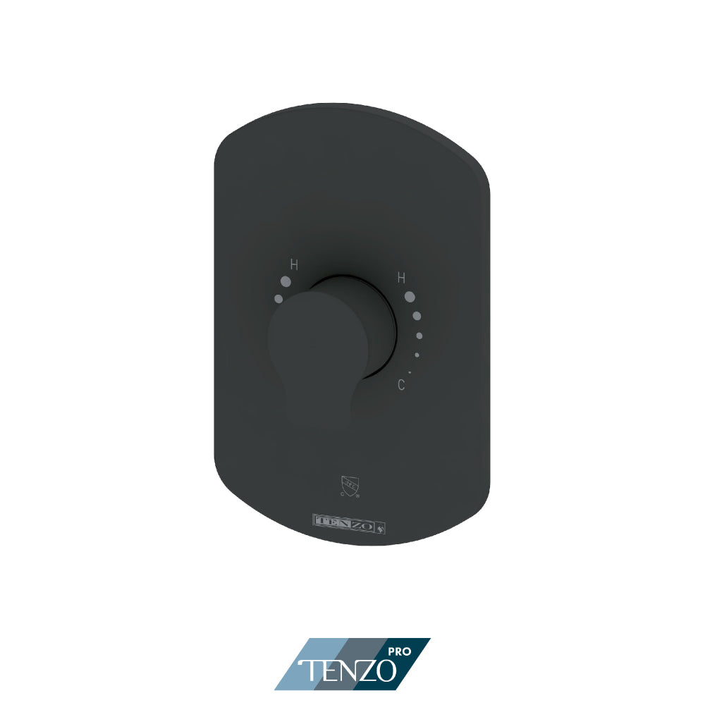 Tenzo Galia SMART-TRIM Pressure Balance Shower Valve Trim, Two Rotary Functions, Not Shared - F-GAPB22R