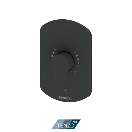 Tenzo Galia SMART-TRIM Pressure Balance Shower Valve Trim, Two Rotary Functions, Not Shared - F-GAPB22R