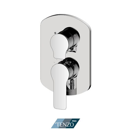 Tenzo Galia SMART-TRIM Pressure Balance Shower Valve Trim, Two Functions, Shared - F-GAPB22S