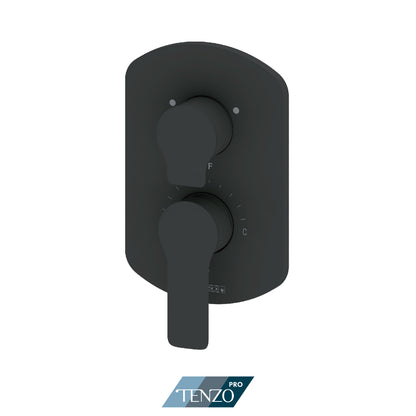 Tenzo Galia SMART-TRIM Pressure Balance Shower Valve Trim, Two Functions, Shared - F-GAPB22S