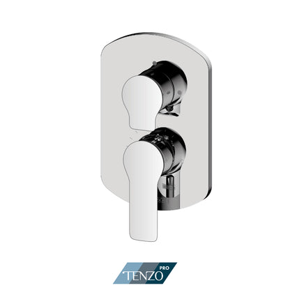 Tenzo Galia SMART-TRIM Pressure Balance Shower Valve Trim, Two And Three Functions, Not Shared - F-GAPB23D