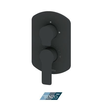 Tenzo Galia SMART-TRIM Pressure Balance Shower Valve Trim, Two And Three Functions, Not Shared - F-GAPB23D