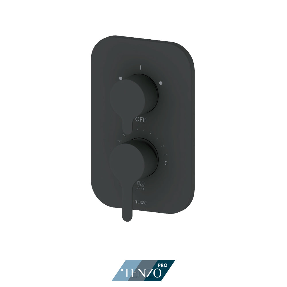 Tenzo Mylo SMART-TRIM Pressure Balance Shower Valve Trim, Two Functions, Shared - F-MYPB22S
