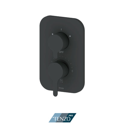 Tenzo Mylo SMART-TRIM Pressure Balance Shower Valve Trim, Two Functions, Shared - F-MYPB22S