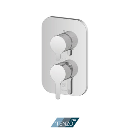 Tenzo Mylo SMART-TRIM Pressure Balance Shower Valve Trim, Three Functions, Shared - F-MYPB23S
