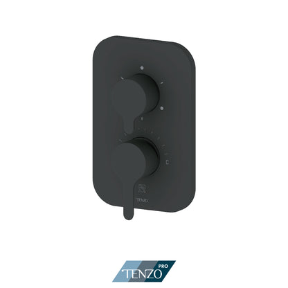 Tenzo Mylo SMART-TRIM Pressure Balance Shower Valve Trim, Three Functions, Shared - F-MYPB23S