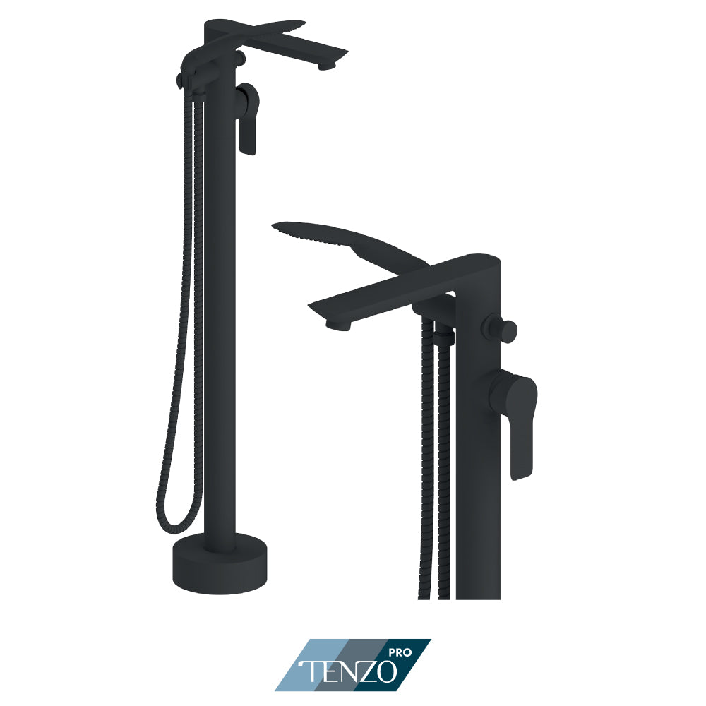Tenzo Galia Freestanding Tub Filler Trim With Hand Shower - F-GA52