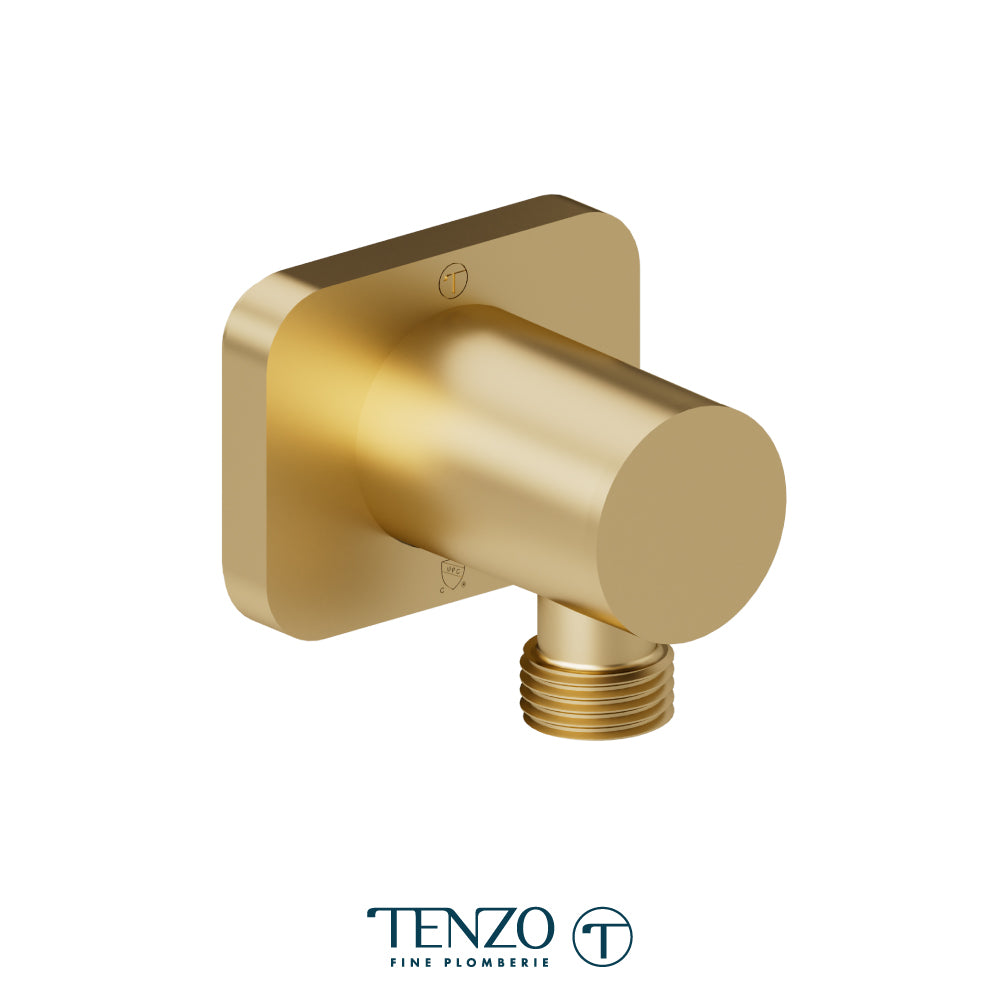 Tenzo Wall Supply Elbow, Square Plate - HC-308