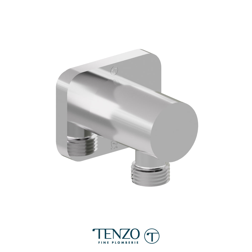 Tenzo Wall Supply Elbow, Square Plate - HC-308