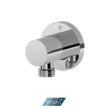 Tenzo Wall Supply Elbow, Round Plate - HC-309