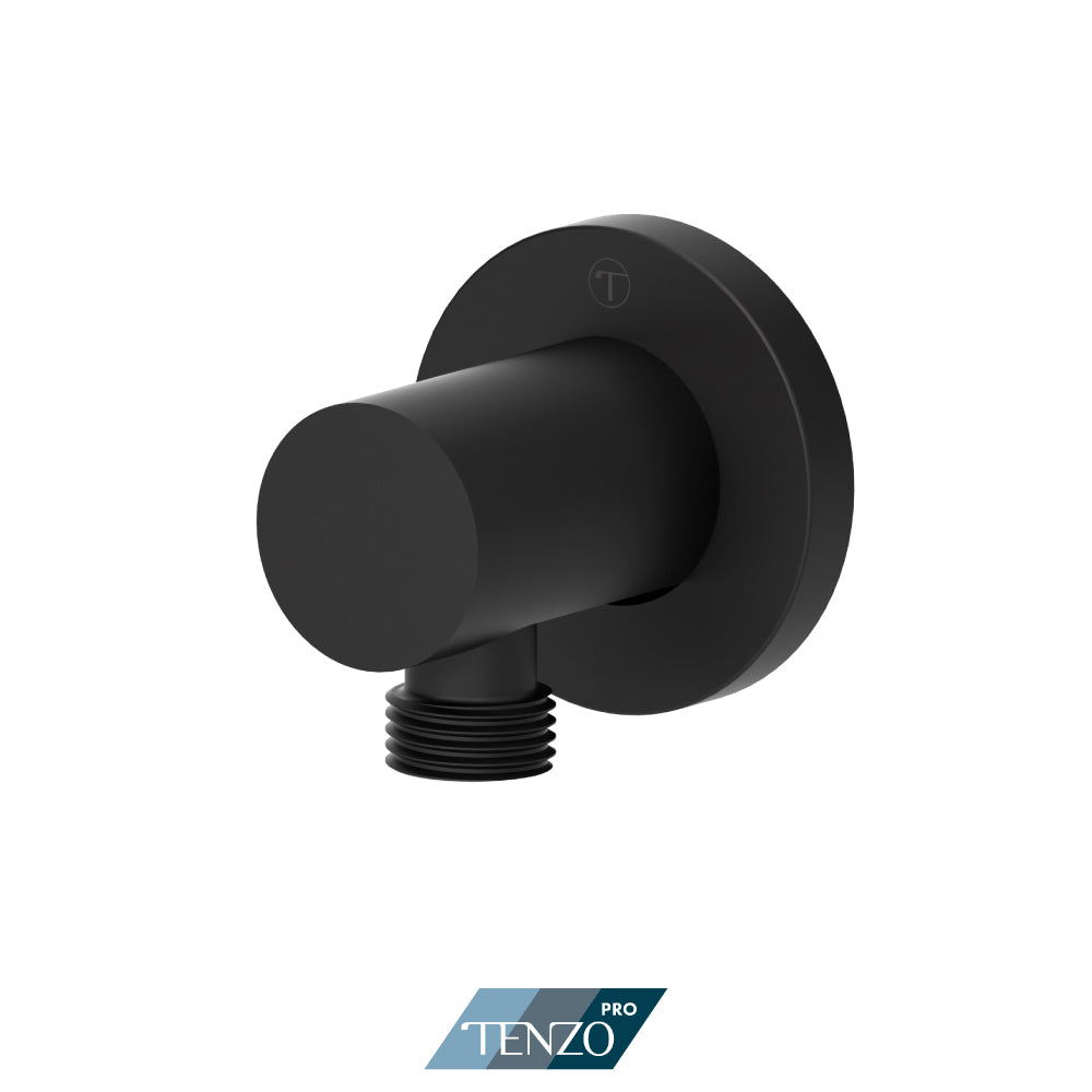 Tenzo Wall Supply Elbow, Round Plate - HC-309