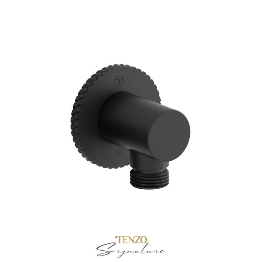 Tenzo Wall Supply Elbow, Bellacio Larger Knurled - HC-312-C