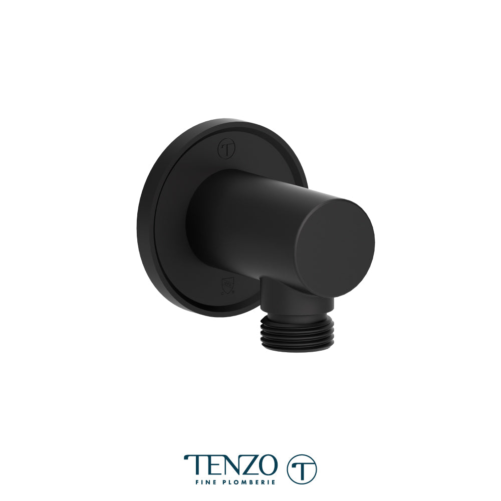 Tenzo Wall Supply Elbow, Round Plate - HC-313