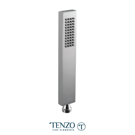 Tenzo Fine Plomberie Hand Shower, 1 function, Slim Rectangular Wand, Solid Brass - HS-203