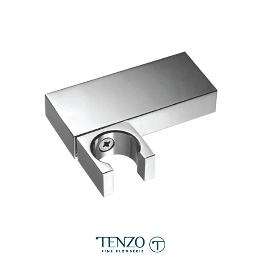 Tenzo Wall Mount Tilting Hand Shower Holder, Flat Rectangular - HSH-302