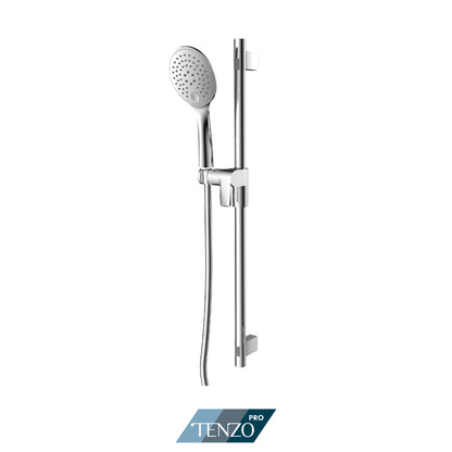 Tenzo Pro Sliding Bar Kit, Round Bar & HS-222 Round Hand Shower, Bar, Hand Shower and Hose - KRD-13522