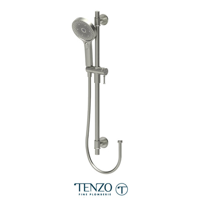 Tenzo Fine Plomberie Sliding Bar Kit, Round Bar & HS-228 Round Hand Shower, Bar, Hand Shower and Hose - KRD-3728