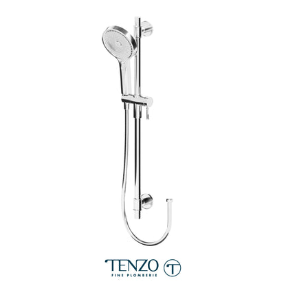 Tenzo Fine Plomberie Sliding Bar Kit, Round Bar & HS-228 Round Hand Shower, Bar, Hand Shower and Hose - KRD-3728
