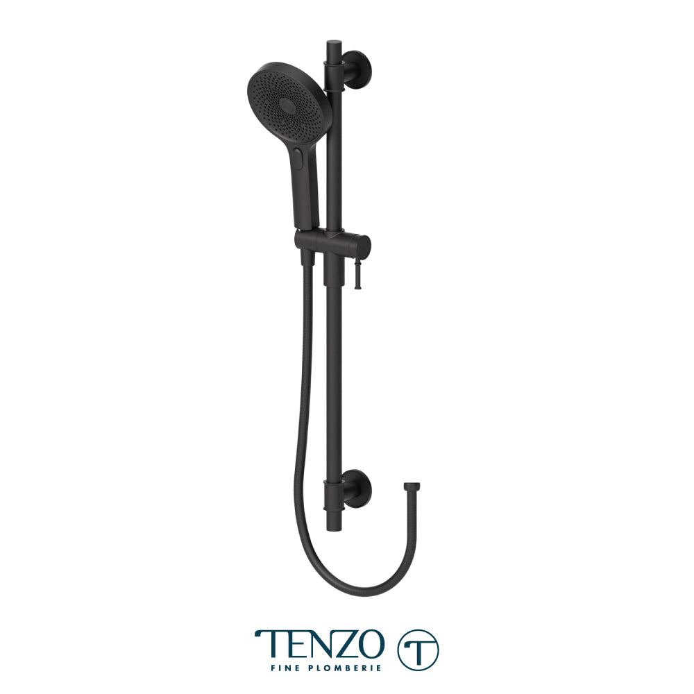 Tenzo Fine Plomberie Sliding Bar Kit, Round Bar & HS-228 Round Hand Shower, Bar, Hand Shower and Hose - KRD-3728