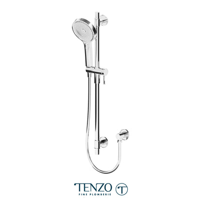 Tenzo Fine Plomberie Sliding Bar Kit, Round Bar & HS-228 Round Hand Shower, With Supply Elbow - KRD-372813