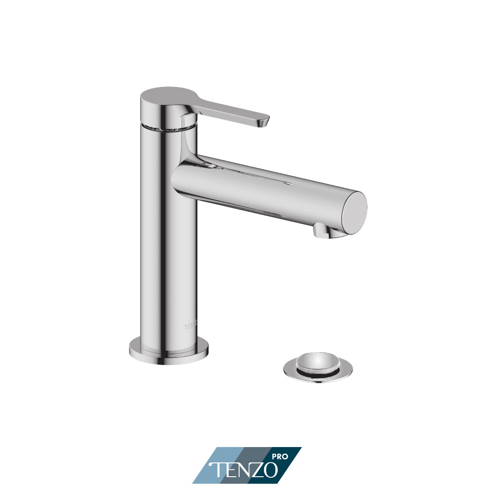 Tenzo Mylo Single Hole Lavatory Faucet With (Overflow) Drain - MY11-P