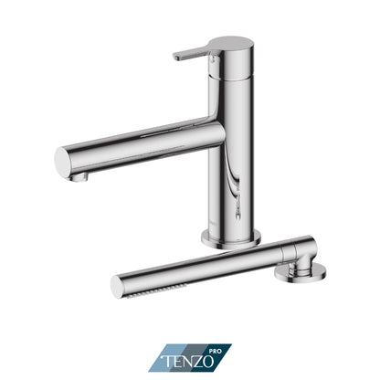 Tenzo Mylo 2 Piece Deck Mount Tub Filler With Hand Shower - MY36-PB