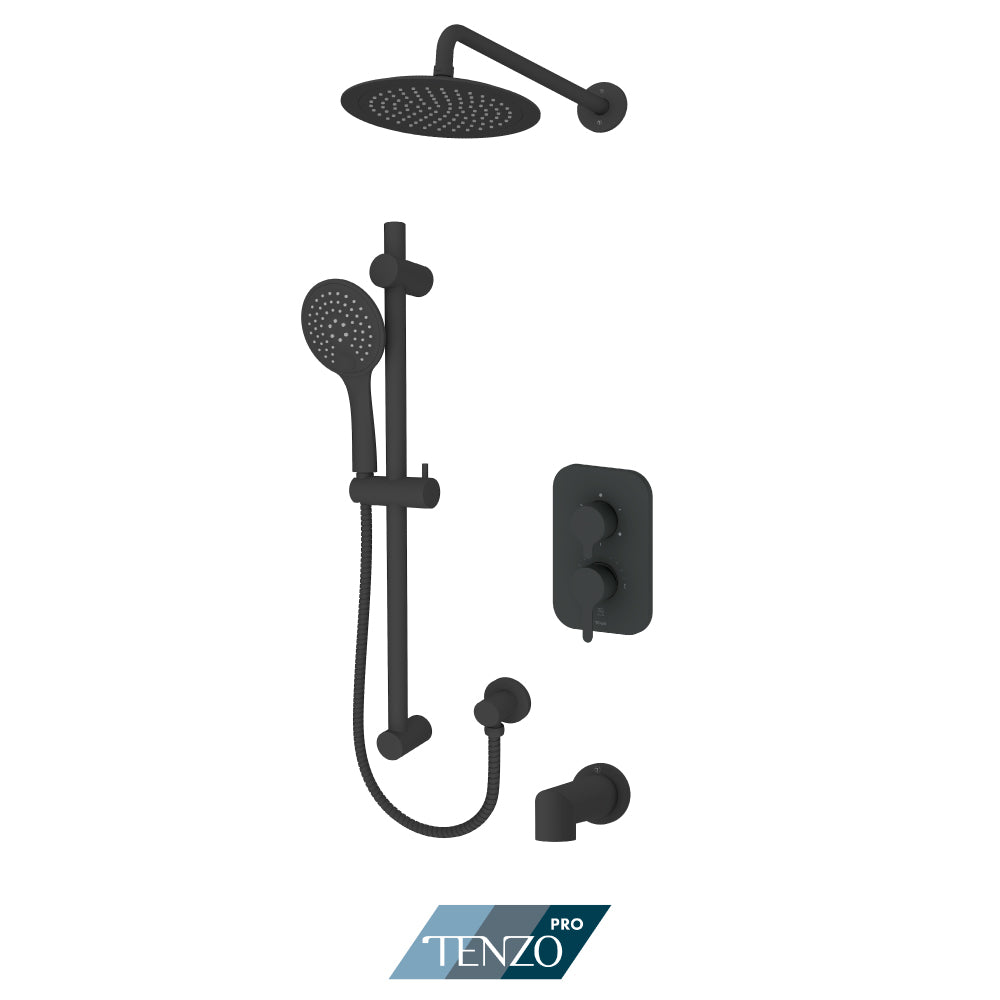 Tenzo Mylo MYPB23-1131 shower kit, matte black