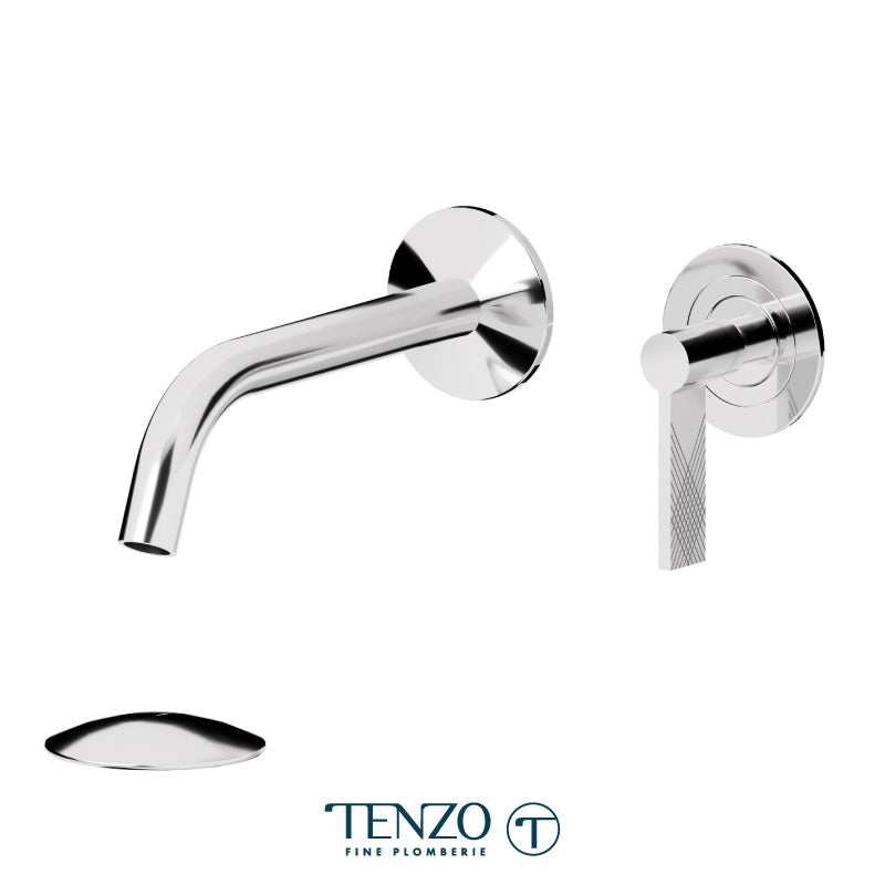 Tenzo Paloma Wall Mount Lavatory Faucet With (Overflow) Drain PAL14-P-XX