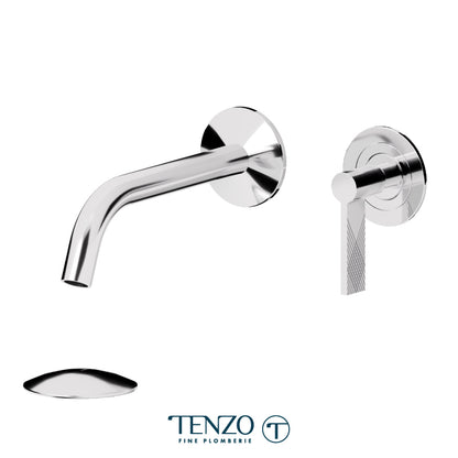 Tenzo Paloma Wall Mount Lavatory Faucet With (Overflow) Drain PAL14-P-XX