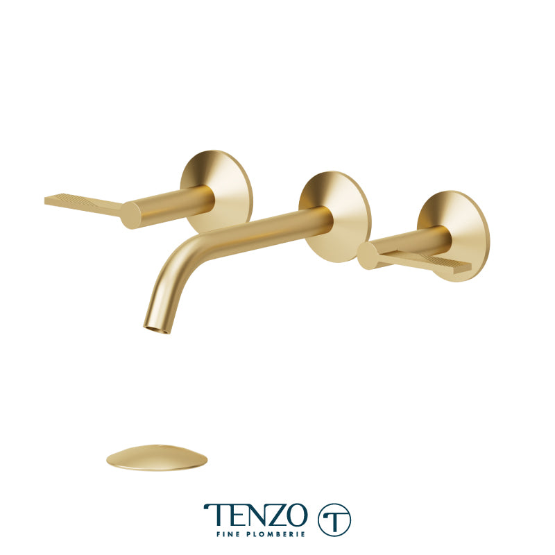 Tenzo Paloma Wall Mount Lavatory Faucet With (Overflow) Drain PAL16-P-XX