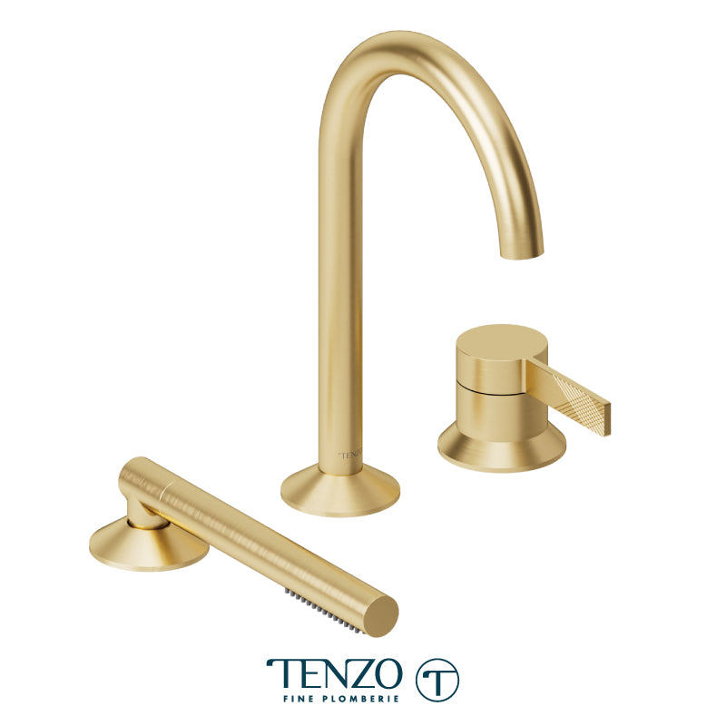 Tenzo Paloma 3 Pieces Deck Mount Tub Filler, PAL35-XX