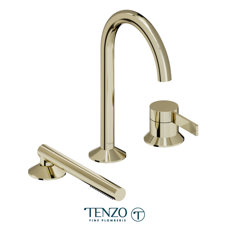 Tenzo Paloma 3 Pieces Deck Mount Tub Filler, PAL35-XX