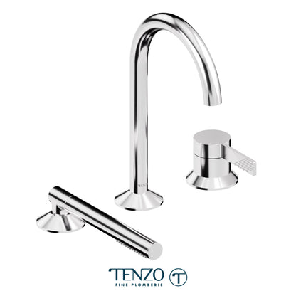 Tenzo Paloma 3 Pieces Deck Mount Tub Filler, PAL35-XX
