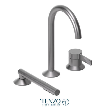 Tenzo Paloma 3 Pieces Deck Mount Tub Filler, PAL35-XX