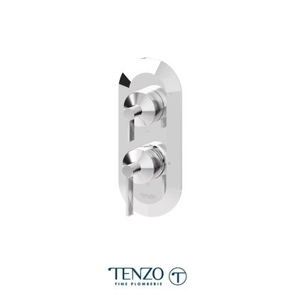 Tenzo Paloma T-Box 3-Function Pressure Balance Shower Valve Trim - F-PALPB33