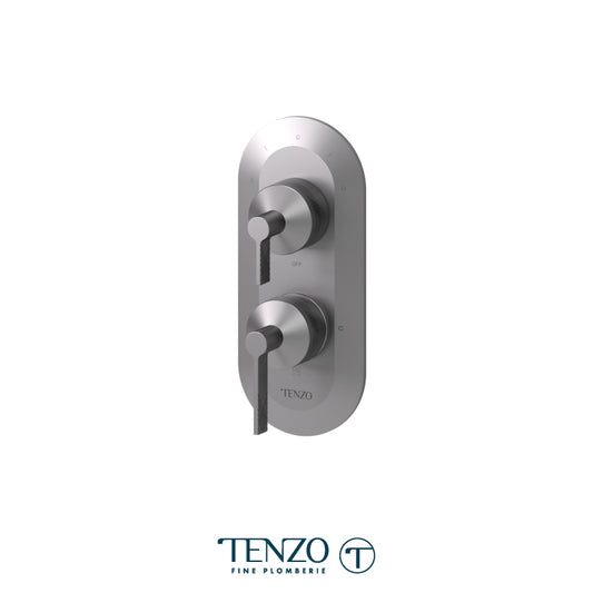 Tenzo Paloma T-Box 3-Function Pressure Balance Shower Valve, Rough & Trim - PALPB33