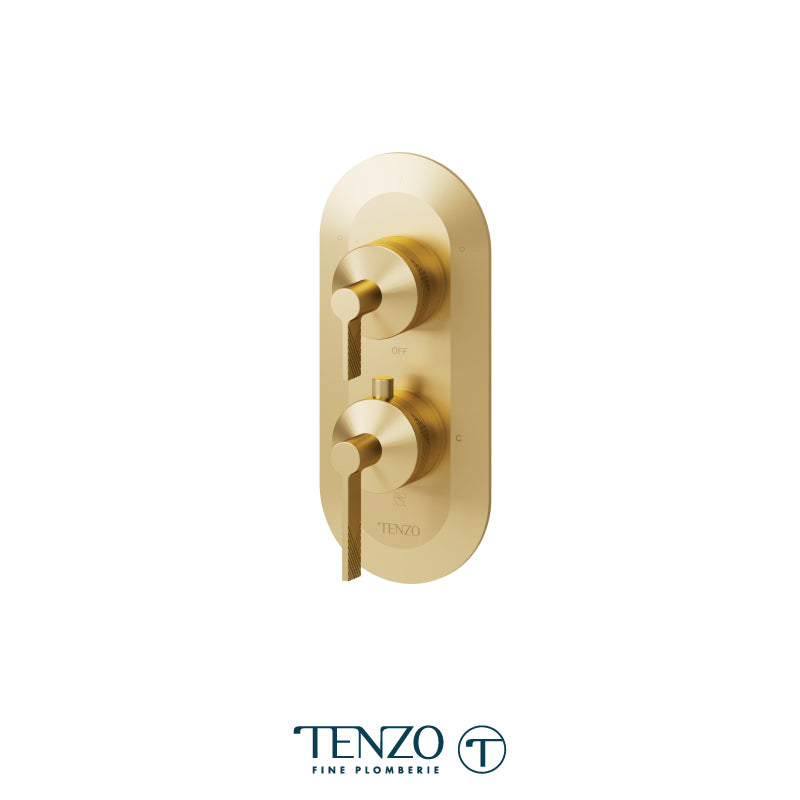 Tenzo Paloma T-Box 2-Function Thermostatic Shower Valve Trim - F-PALT32