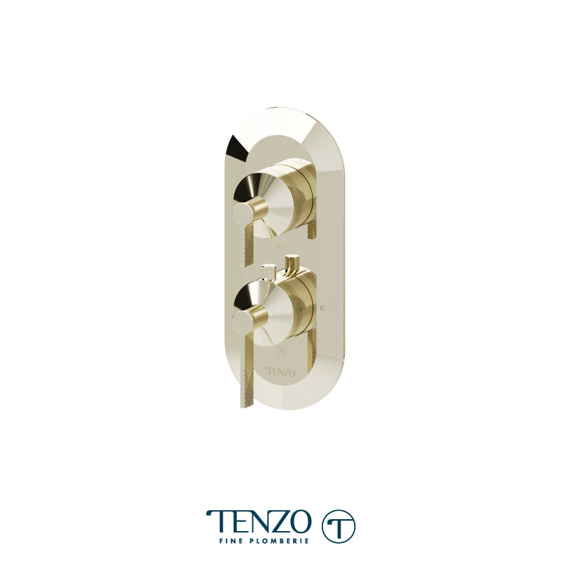 Tenzo Paloma T-Box 2-Function Thermostatic Shower Valve Trim - F-PALT32