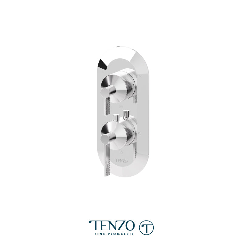 Tenzo Paloma T-Box 2-Function Thermostatic Shower Valve Trim - F-PALT32