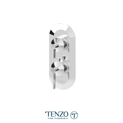 Tenzo Paloma T-Box 2-Function Thermostatic Shower Valve Trim - F-PALT32