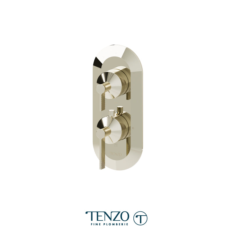 Tenzo Paloma T-Box 3-Function Thermostatic Shower Valve Trim - F-PALT33