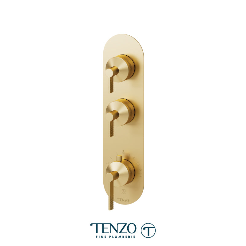 Tenzo Paloma Extenza 2-Function Thermostatic Shower Valve Trim - F-PALT42